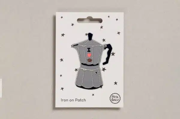 Moka Pot Iron on Patch